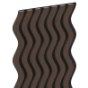 Mexen Lam-SF 02 lames murales acoustiques 280 x 30 cm, feutre 9 mm, placage technique, Chêne Mocca - S106-280-02-045