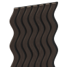 Mexen Lam-SF 02 lames murales acoustiques 280 x 30 cm, feutre 9 mm, placage technique, Chêne Noir - S106-280-02-046