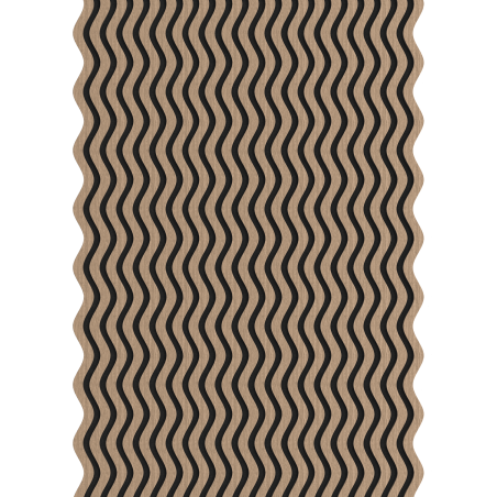 Mexen Lam-SF 02 Lames murales acoustiques 280 x 30 cm, feutre 9 mm, placage technique, Noyer Clair - S106-280-02-047