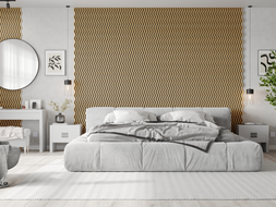 Mexen Lam-SF 02 lamelles murales acoustiques 280 x 30 cm, feutre 9 mm, placage technique, Chêne Classique - S106-280-02-041