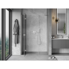 Mexen Mist-H porte de douche pivotante gauche 120 cm, transparent, nickel brossé - 8A5-120-001-97-00-L