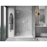 Mexen Mist-H porte de douche pivotante gauche 130 cm, transparent, nickel brossé - 8A5-130-001-97-00-L