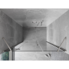 Mexen Mist-H porte de douche pivotante gauche 150 cm, transparent, nickel brossé - 8A5-150-001-97-00-L
