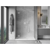 Mexen Mist-H porte de douche pivotante gauche 155 cm, transparent, nickel brossé - 8A5-155-001-97-00-L