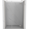 Mexen Mist-H porte de douche pivotante droite 140 cm, transparente, nickel brossé - 8A5-140-001-97-00-P