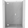Mexen Mist-H L porte de douche pivotante gauche 130 cm, transparent, blanc - 8A5L-130-001-20-00-L
