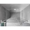 Mexen Mist-H L porte de douche pivotante gauche 155 cm, transparente, blanche - 8A5L-155-001-20-00-L