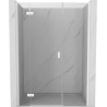 Mexen Mist-H L porte de douche pivotante gauche 155 cm, transparente, blanche - 8A5L-155-001-20-00-L