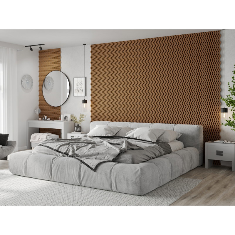 Mexen Lam-SF 02 lames murales acoustiques 280 x 30 cm, feutre 9 mm, placage technique, Chêne Naturel - S106-280-02-042