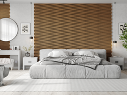 Mexen Lam-SF 02 lames murales acoustiques 280 x 30 cm, feutre 9 mm, placage technique, Chêne Naturel - S106-280-02-042