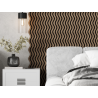 Mexen Lam-SF 02 lames murales acoustiques 280 x 30 cm, feutre 9 mm, placage technique, Noyer Foncé - S106-280-02-044
