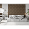 Mexen Lam-SF 02 lames murales acoustiques 280 x 30 cm, feutre 9 mm, placage technique, Noyer Foncé - S106-280-02-044