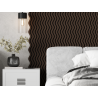 Mexen Lam-SF 02 lames murales acoustiques 280 x 30 cm, feutre 9 mm, placage technique, Chêne Mocca - S106-280-02-045