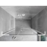 Mexen Mist-H L porte de douche pivotante droite 125 cm, transparent, blanc - 8A5L-125-001-20-00-P