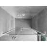 Mexen Mist-H L porte de douche pivotante droite 135 cm, transparente, blanche - 8A5L-135-001-20-00-P