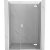 Mexen Mist-H L porte de douche pivotante droite 145 cm, transparente, blanche - 8A5L-145-001-20-00-P