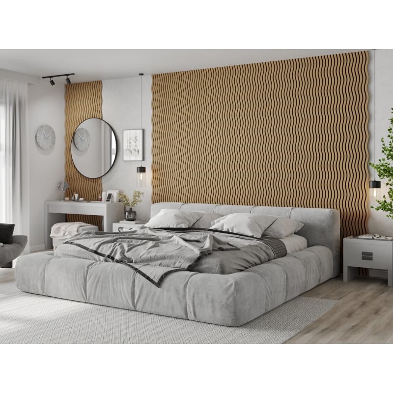 Mexen Lam-SF 01 lames murales acoustiques 280 x 30 cm, feutre 9 mm, placage technique, Chêne Classique - S106-280-01-041
