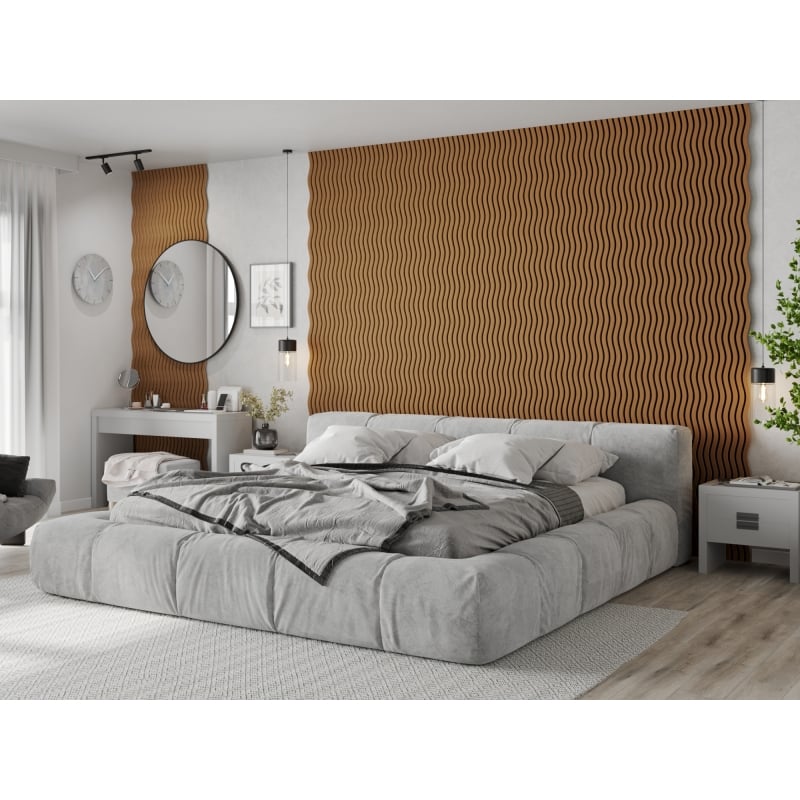 Mexen Lam-SF 01 lames murales acoustiques 280 x 30 cm, feutre 9 mm, placage technique, Chêne Naturel - S106-280-01-042