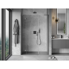 Mexen Mist-H L portes de douche battantes gauche 120 cm, transparent, gris canon brossé - 8A5L-120-001-66-00-L