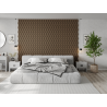 Mexen Lam-SF 01 lamelles murales acoustiques 280 x 30 cm, feutre 9 mm, placage technique, Noyer Foncé - S106-280-01-044