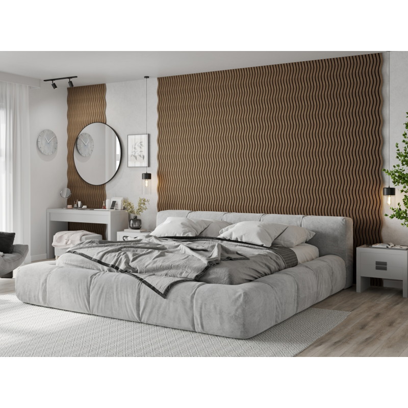Mexen Lam-SF 01 lamelles murales acoustiques 280 x 30 cm, feutre 9 mm, placage technique, Noyer Foncé - S106-280-01-044