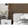 Mexen Lam-SF 01 lamelles murales acoustiques 280 x 30 cm, feutre 9 mm, placage technique, Noyer Foncé - S106-280-01-044