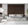 Mexen Lam-SF 01 lamelles murales acoustiques 280 x 30 cm, feutre 9 mm, placage technique, Chêne Mocca - S106-280-01-045