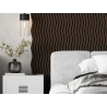 Mexen Lam-SF 01 lamelles murales acoustiques 280 x 30 cm, feutre 9 mm, placage technique, Chêne Mocca - S106-280-01-045