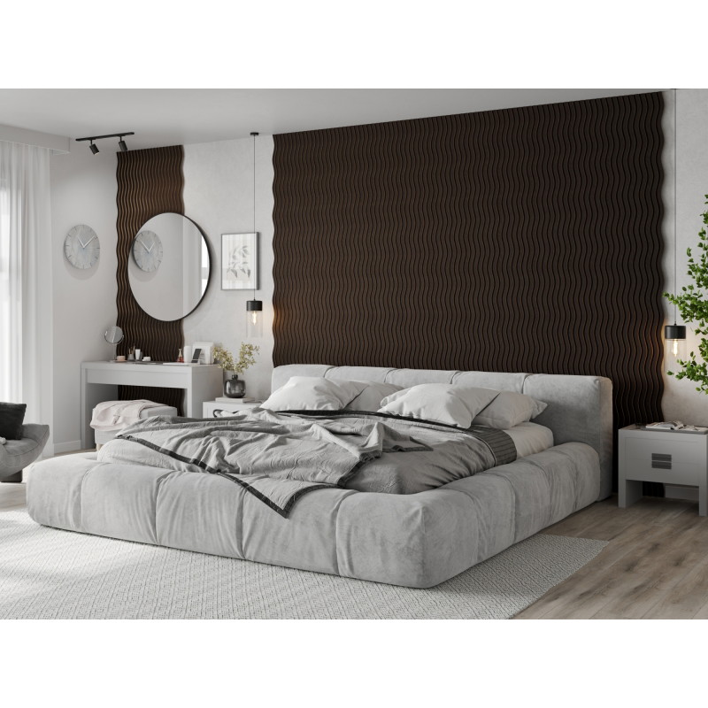 Mexen Lam-SF 01 lames murales acoustiques 280 x 30 cm, feutre 9 mm, placage technique, Chêne Noir - S106-280-01-046