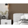 Mexen Lam-SF 01 lamelles murales acoustiques 280 x 30 cm, feutre 9 mm, placage technique, Noix Clair - S106-280-01-047