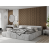 Mexen Lam-SF 01 Lam-SF 26 lames murales acoustiques 280 x 30 cm, feutre 9 mm, placage technique, Noyer Foncé - S106-280-26-044