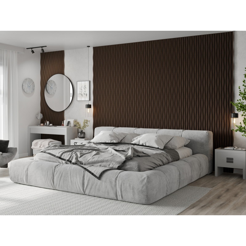 Mexen Lam-SF 01 Lam-SF 26 lamelles murales acoustiques 280 x 30 cm, feutre 9 mm, placage technique, Chêne Mocca