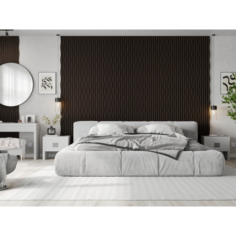 Mexen Lam-SF 01 Lam-SF 26 lamelles murales acoustiques 280 x 30 cm, feutre 9 mm, placage technique, Chêne Noir