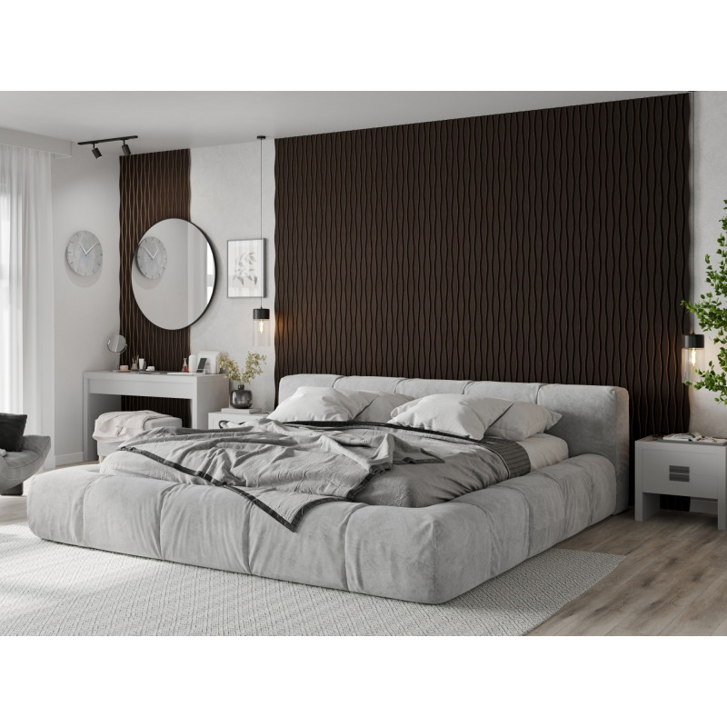 Mexen Lam-SF 01 Lam-SF 26 lamelles murales acoustiques 280 x 30 cm, feutre 9 mm, placage technique, Chêne Noir