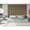 Mexen Lam-SF 01 Lam-SF 26 lamelles murales acoustiques 280 x 30 cm, feutre 9 mm, placage technique, Noyer Clair