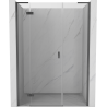 Mexen Mist-H L porte de douche pivotante gauche 130 cm, transparent, gris pistolet brossé - 8A5L-130-001-66-00-L