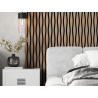 Mexen Lam-SF 01 Lam-SF 26 lamelles murales acoustiques 280 x 30 cm, feutre 9 mm, placage technique, Noyer Clair