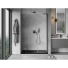 Mexen Mist-H L porte de douche pivotante gauche 145 cm, transparent, gris canon brossé - 8A5L-145-001-66-00-L