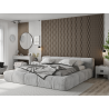 Mexen Lam-SF 01 Lam-SF 26 lamelles murales acoustiques 280 x 30 cm, feutre 9 mm, placage technique, Chêne Gris