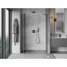 Mexen Mist-H L porte de douche pivotante gauche 130 cm, transparent, métal canon - 8A5L-130-001-95-00-L