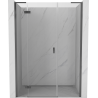 Mexen Mist-H L porte de douche pivotante gauche 155 cm, transparent, métal canon - 8A5L-155-001-95-00-L