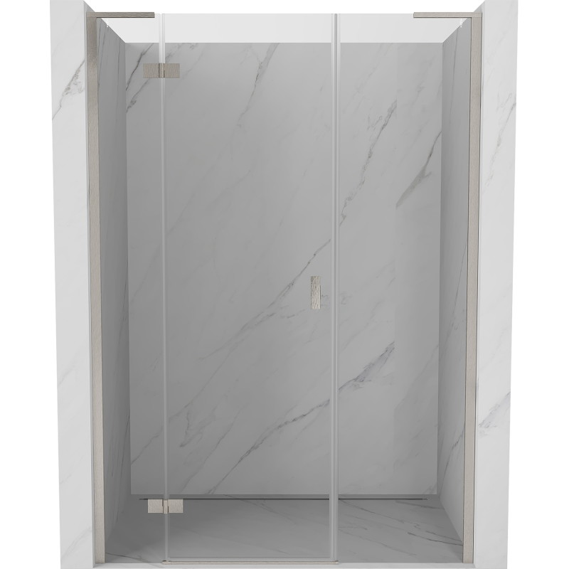 Mexen Mist-H L porte de douche battante gauche 120 cm, transparent, nickel brossé - 8A5L-120-001-97-00-L