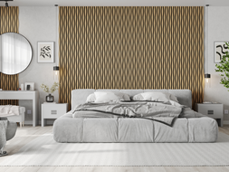 Mexen Lam-SF 01 Lam-SF 26 lames murales acoustiques 280 x 30 cm, feutre 9 mm, placage technique, Chêne Classic