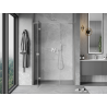 Mexen Mist-H L porte de douche pivotante gauche 130 cm, transparent, nickel brossé - 8A5L-130-001-97-00-L