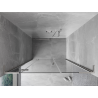 Mexen Mist-H L portes de douche pivotantes à gauche 135 cm, transparentes, nickel brossé - 8A5L-135-001-97-00-L