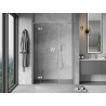 Mexen Mist-H L porte de douche battante gauche 145 cm, transparente, nickel brossé - 8A5L-145-001-97-00-L