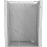 Mexen Mist-H L porte de douche pivotante droite 155 cm, transparente, nickel brossé - 8A5L-155-001-97-00-P
