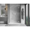 Mexen Mist-H L porte de douche pivotante droite 160 cm, transparente, nickel brossé - 8A5L-160-001-97-00-P
