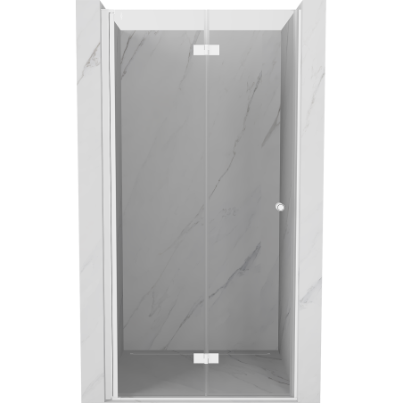 Mexen Mist-F porte de douche pliante gauche 70 cm, transparent, blanc - 8A6-070-000-20-00-L