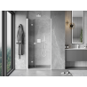 Mexen Mist-F porte de douche pliante gauche 75 cm, transparent, blanc - 8A6-075-000-20-00-L